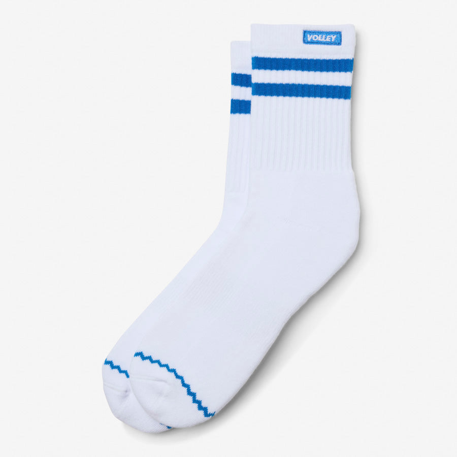 Volley Mid Sock White/Blue