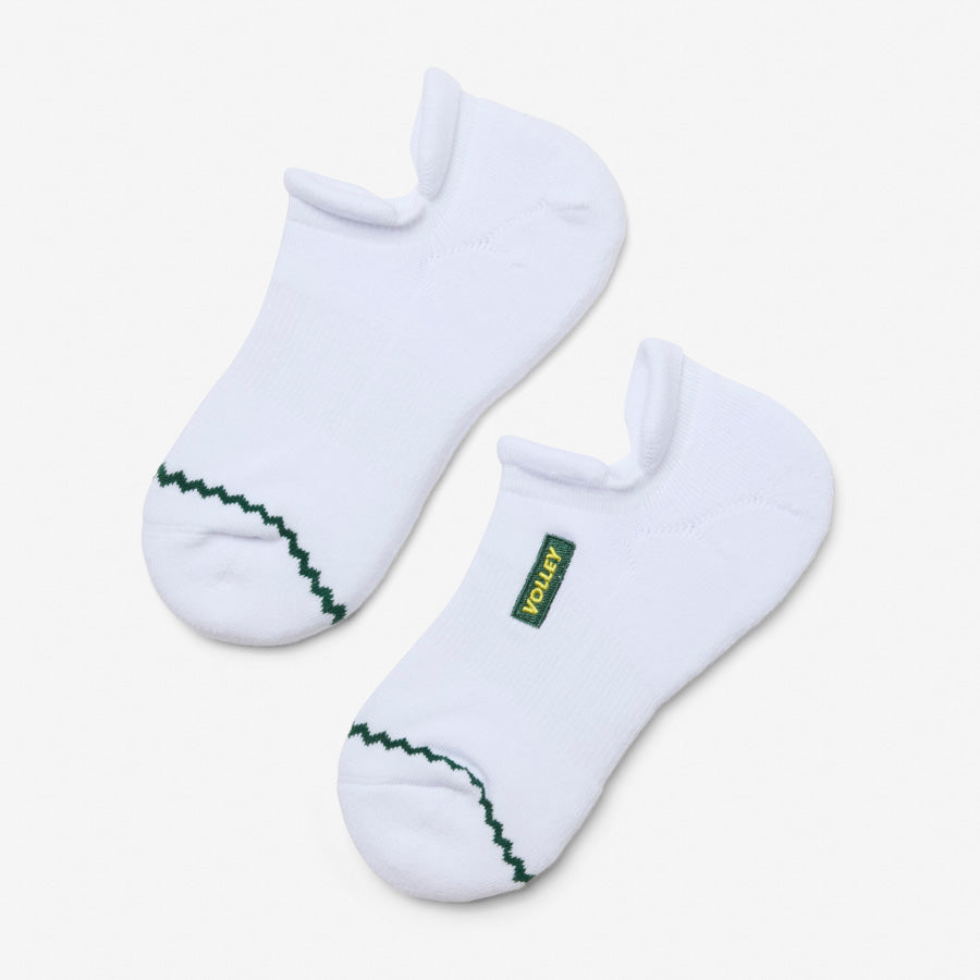 Volley No-Show Sock White/Green/Gold