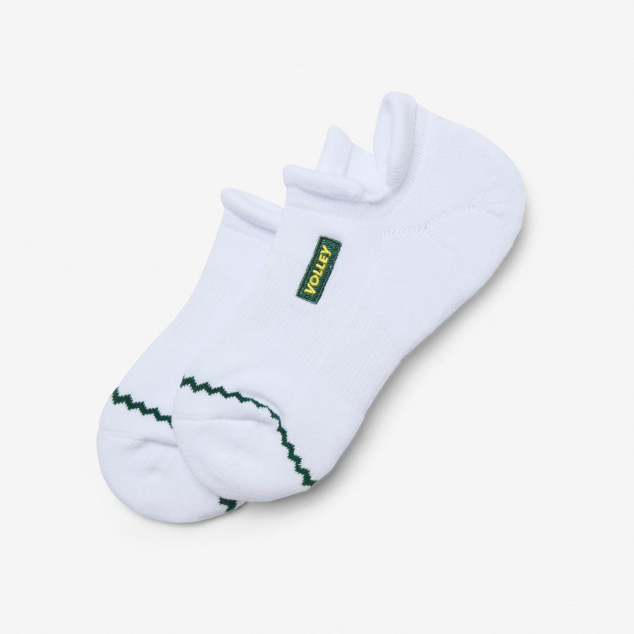 Volley No-Show Sock White/Green/Gold