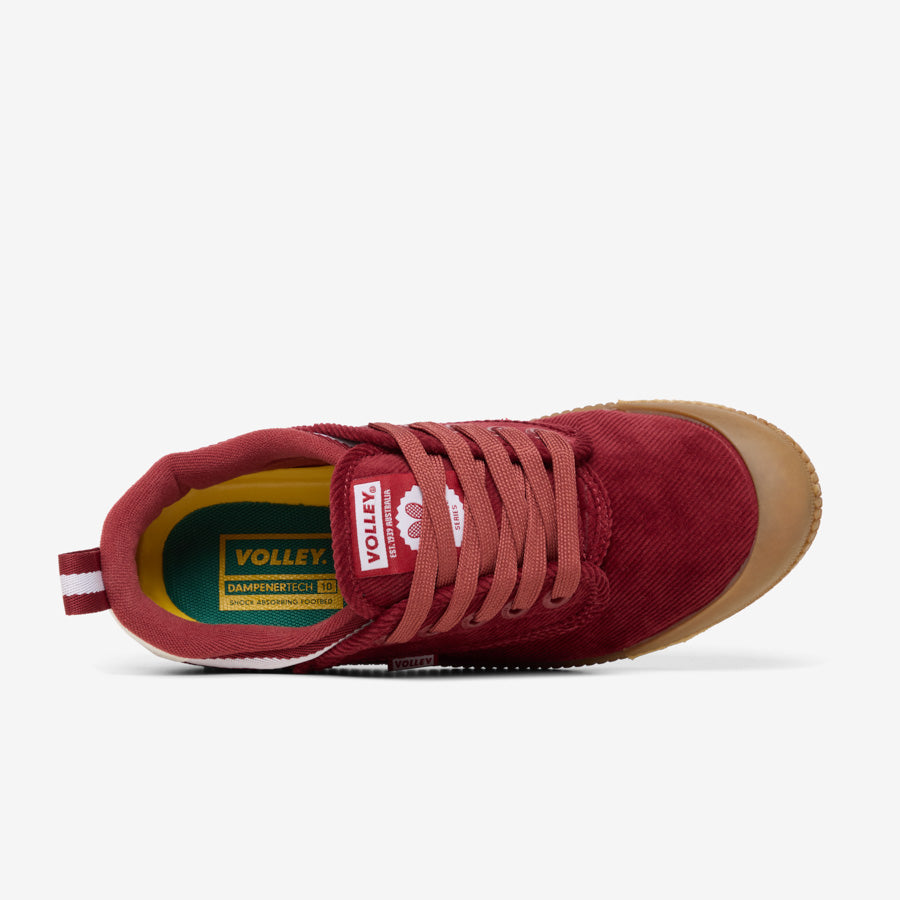 Heritage Low Corduroy Burgundy/Gum