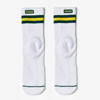 Volley Mid Sock White/Green/Gold