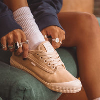 Heritage Low Corduroy Oat/White