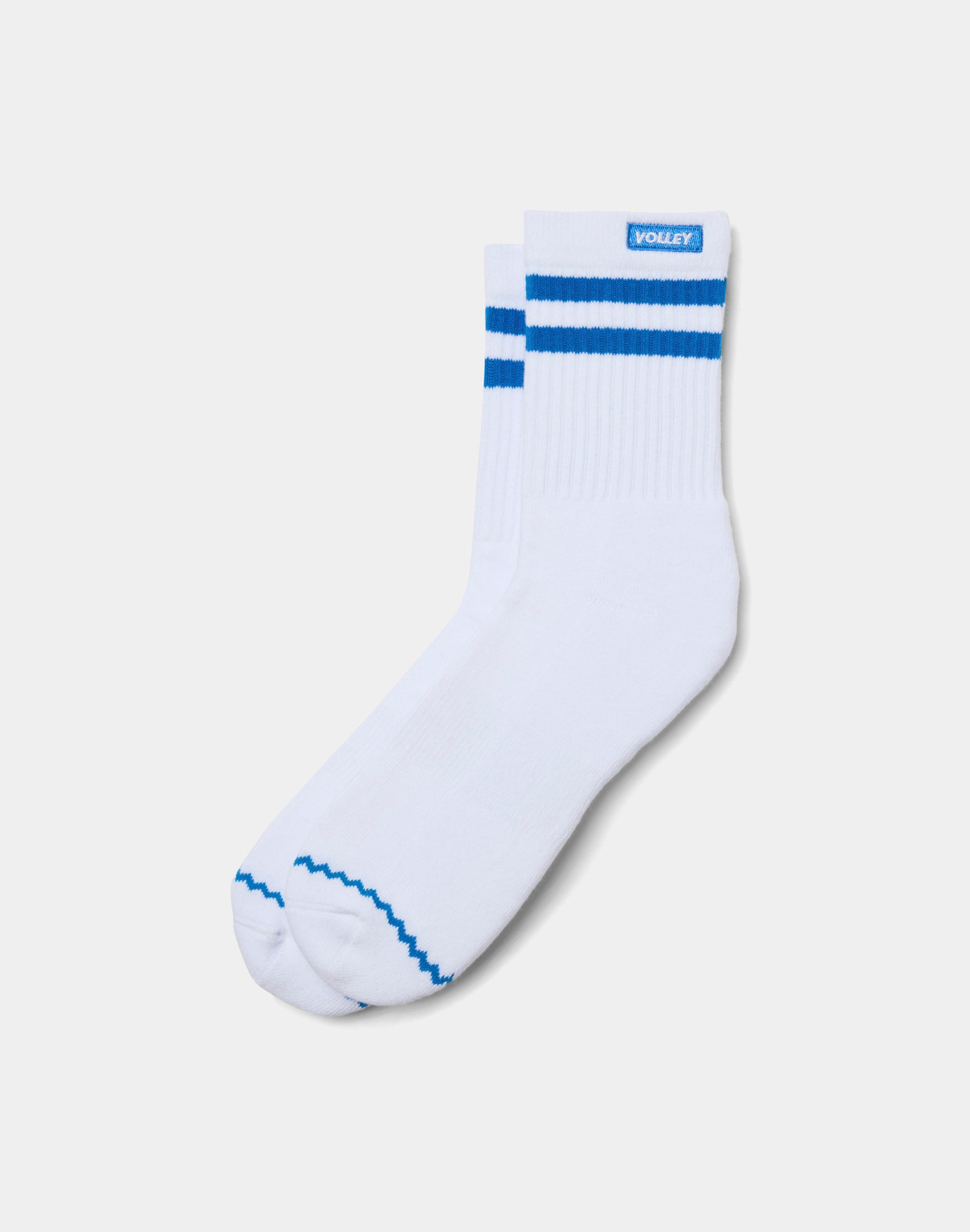 Volley Mid Sock White/Blue