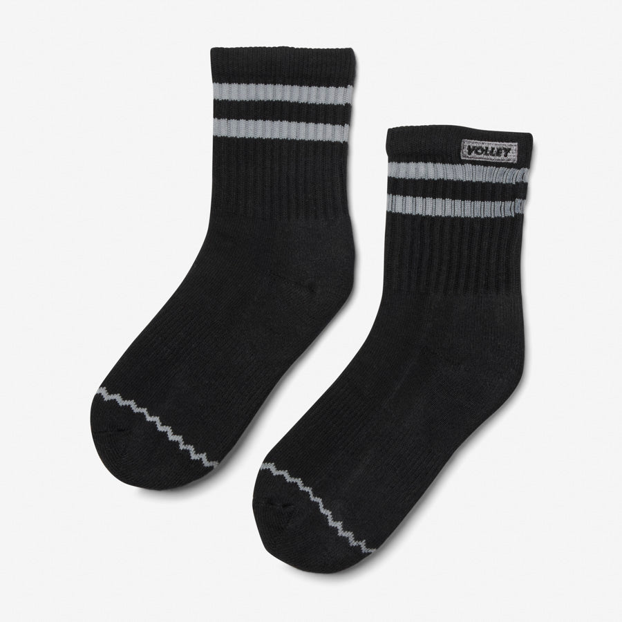 Junior Mid Socks Black/Grey