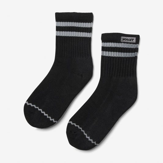 Junior Mid Socks Black/Grey