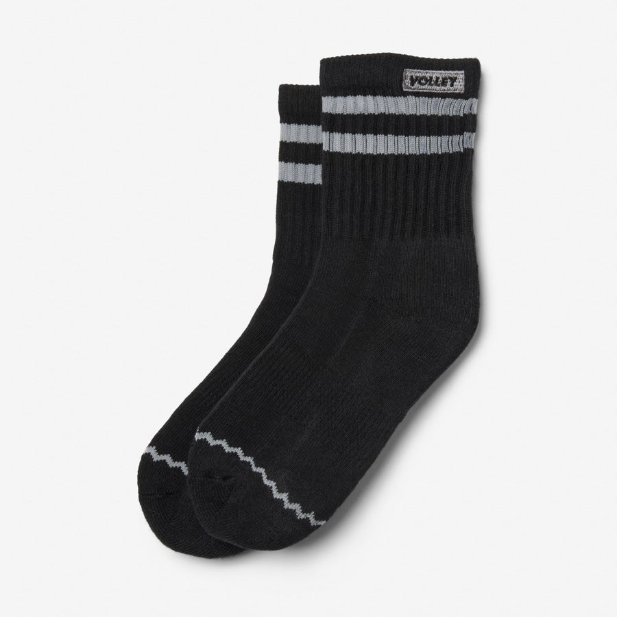 Junior Mid Socks Black/Grey