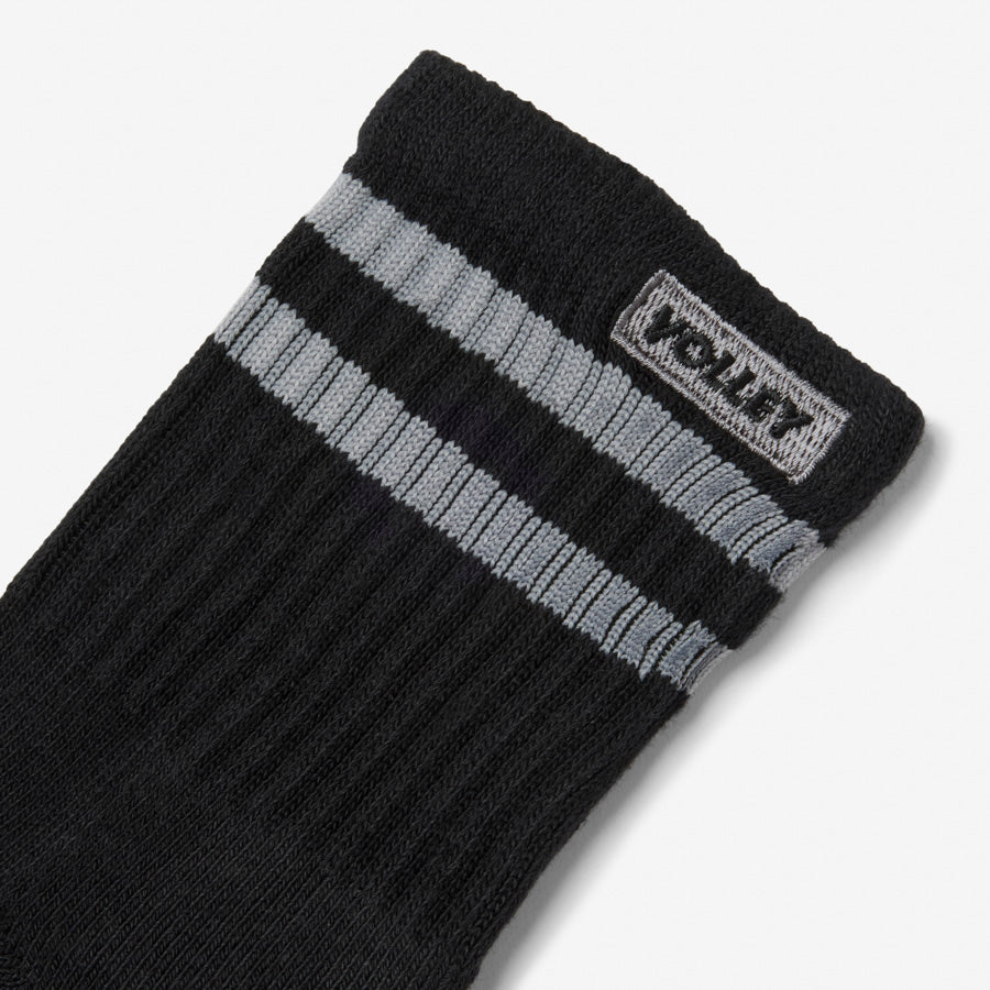 Junior Mid Socks Black/Grey