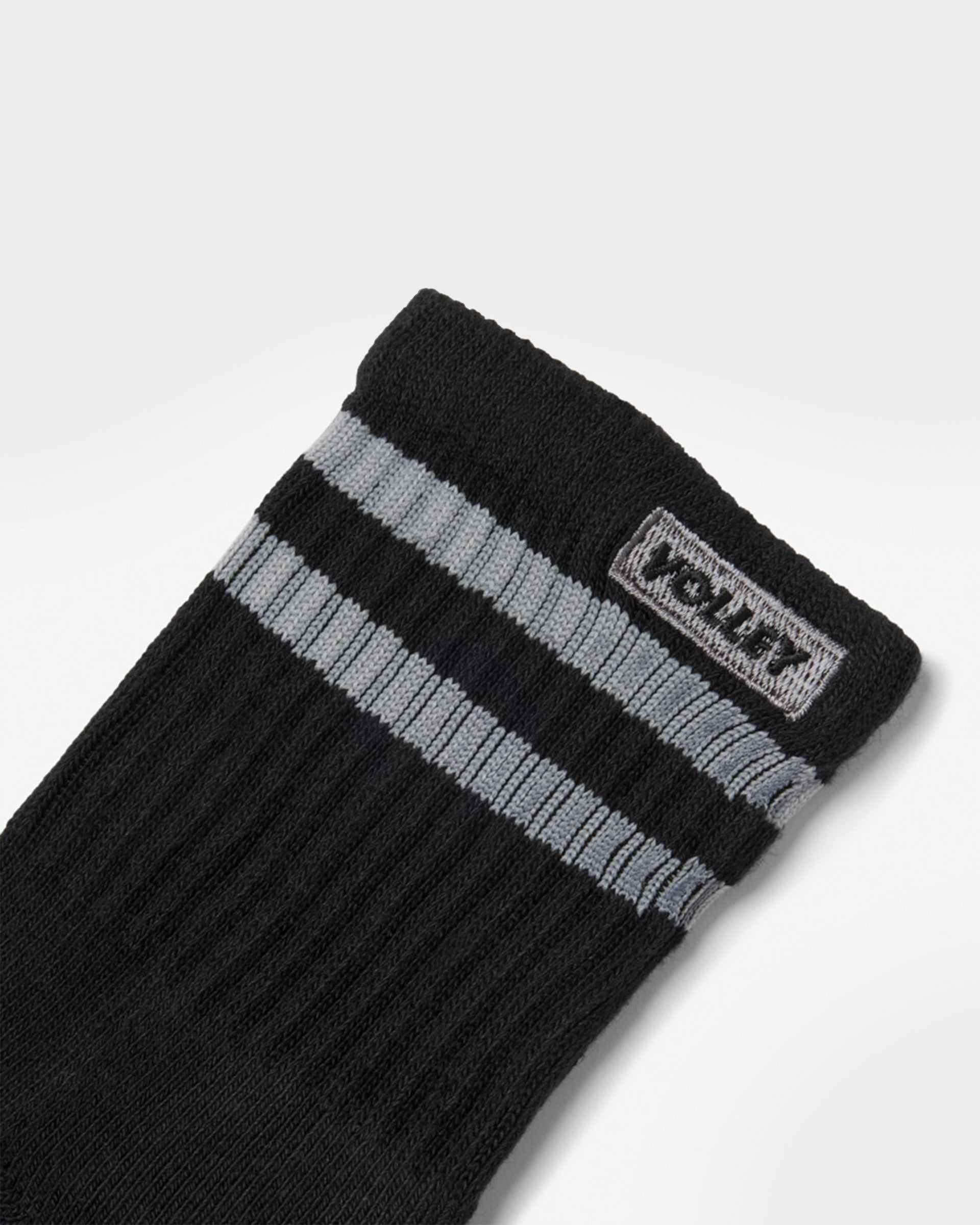 Junior Mid Socks Black/Grey