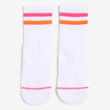 Junior Mid Socks White/Magenta