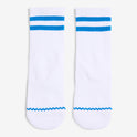 Junior Mid Socks White/Blue