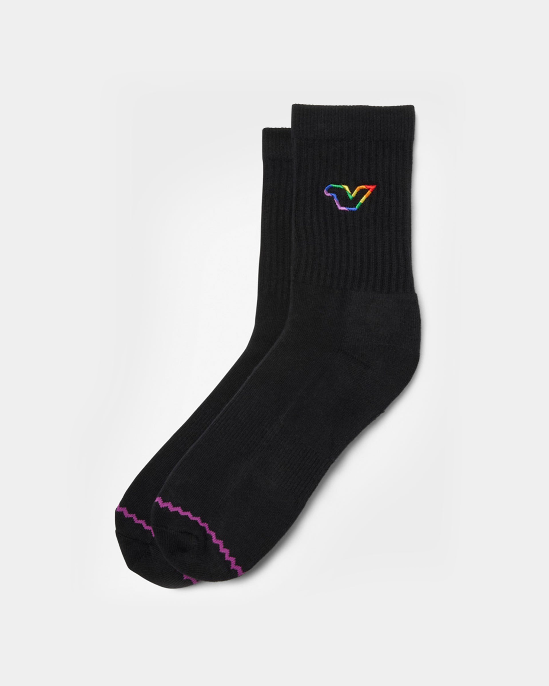 Pride V Mid Socks Black