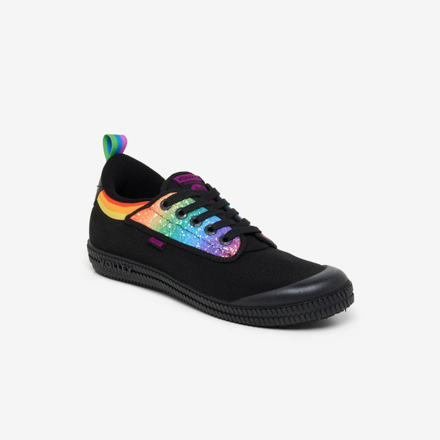 Pride Heritage Low Black Glitter Volley Australia