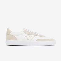 Baseline Leather White/Taupe